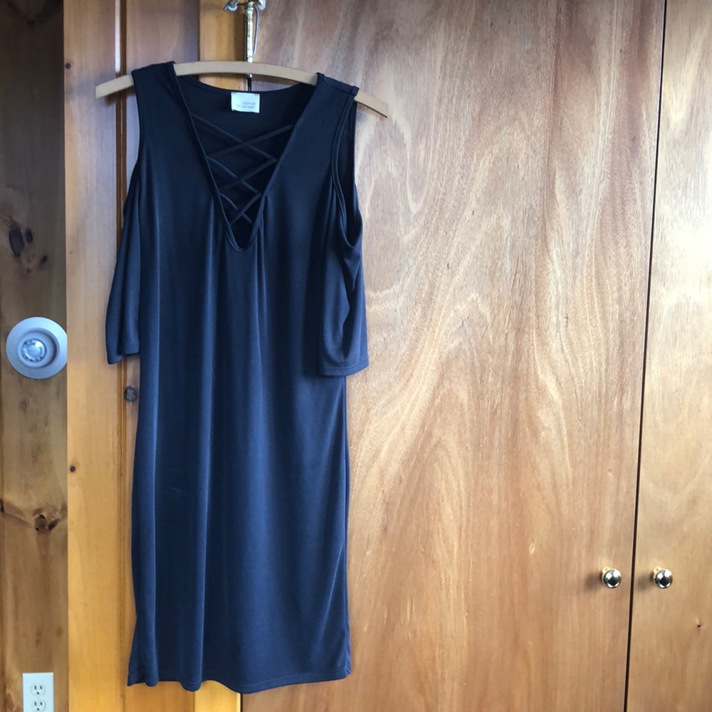 Open shoulder dress